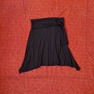 Candy Rain 2000s brown Foldover Waist Asymmetrical Hem Skirt Large